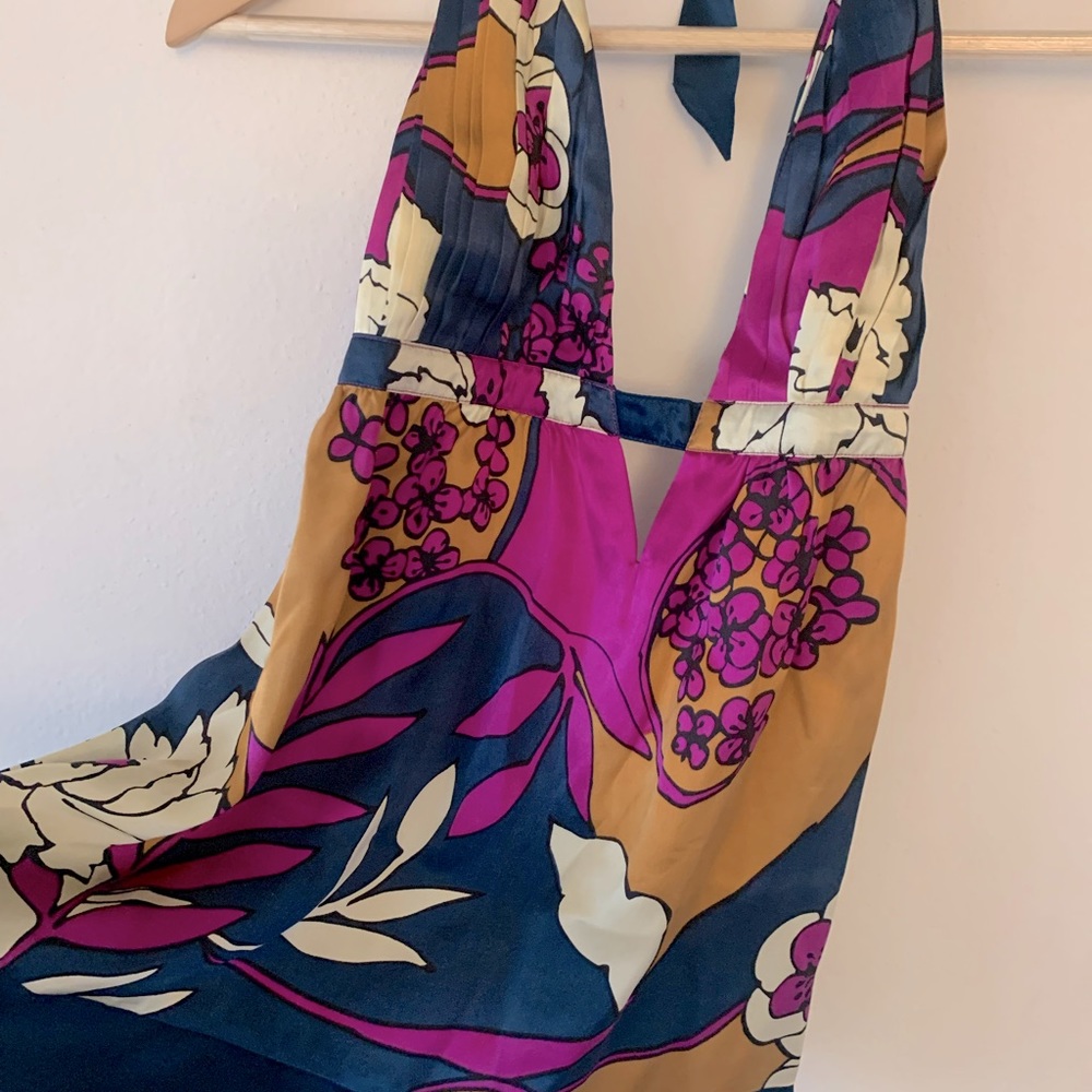 Silk Halter Tank Top